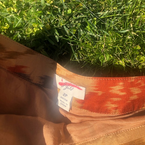 J. Jill Pleated Multi Color Skirt - Picture 7 of 8